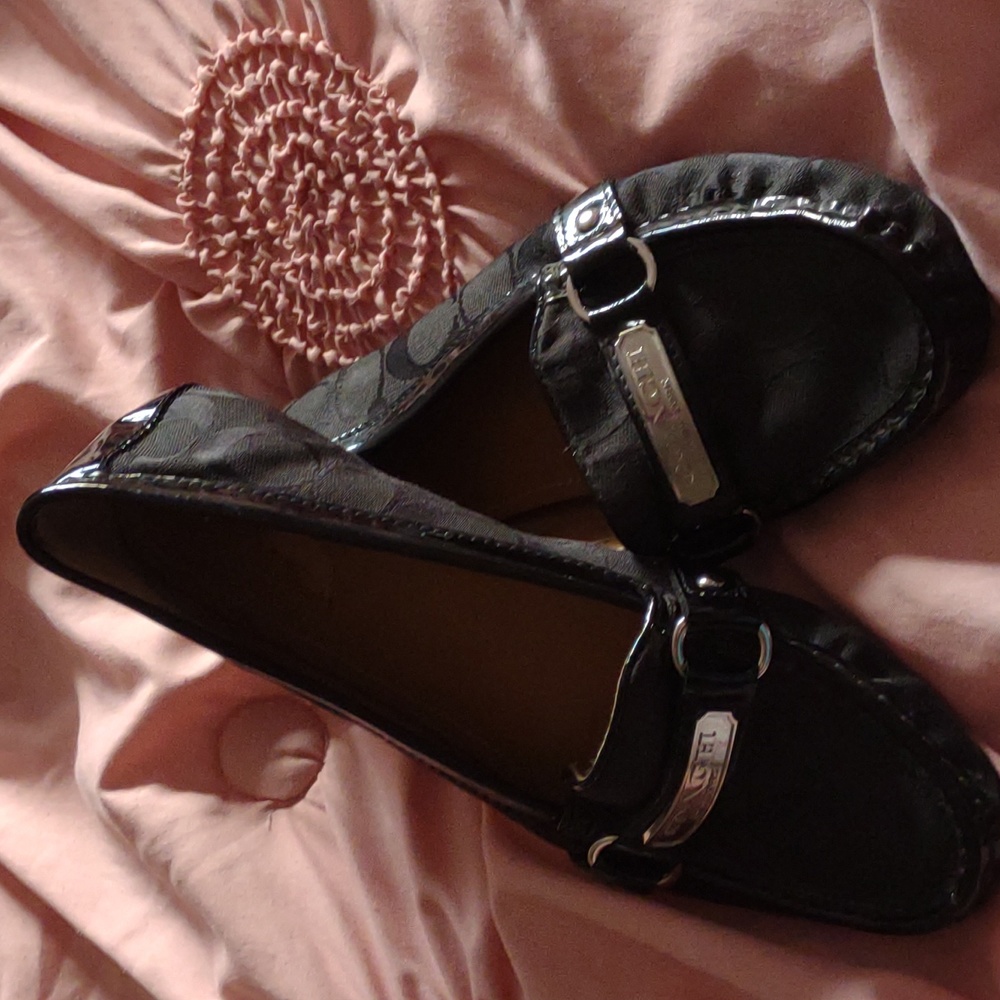 Coach Felisha Loafer Black Size 9.5 read description